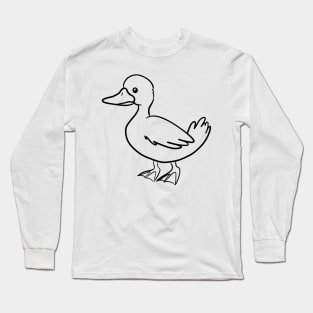 Stick figure duck Long Sleeve T-Shirt